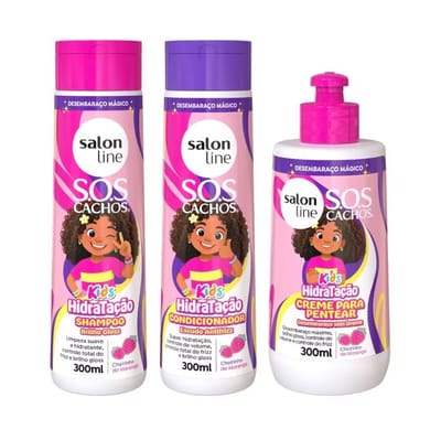 Kit 300ml SOS Cachos Kids Salon Line