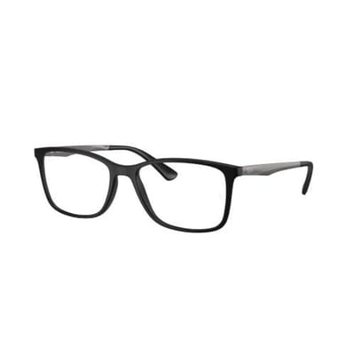Armação para Óculos Ray-Ban, Preto Fosco, Tamanho 55