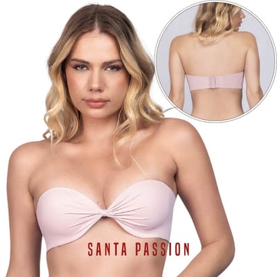 Sutiã Santa Passion Tomara que Caia com Bojo e Aro Liso