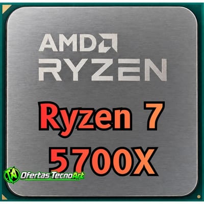 Processador AMD Ryzen 7 5700X 3.4GHz 8 Núcleos 16 Threads