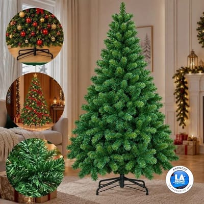 Árvore de Natal 2,10m PVC com 950 galhos