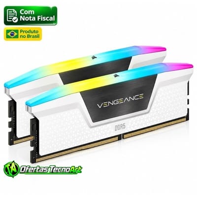 Memória RAM Corsair Vengeance RGB 32GB 2x16GB DDR5 6000MHz