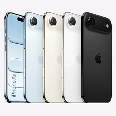 Apple iPhone 17 Air 256GB 5G Tela 6,6"