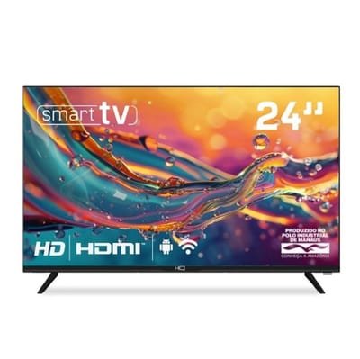 Smart TV HQ 24" HD Tela sem Bordas Android