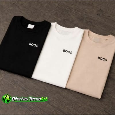 Kit 3 Camiseta Masculina Estampada Streetwear Básica 100% Algodão Plus‑cize