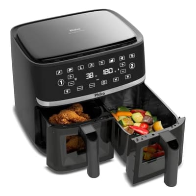 Air Fryer Philco 10L Cesto Duplo 2000W PAF10A 220V