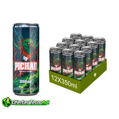 Pack Energético Pichau Maça Verde Zero 12 unidades