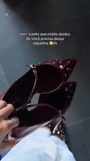 Sapatilha Slingback Feminina Bico Fino com Fivelas Modelo 6773