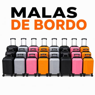Mala de Bordo Viagem Padrao ANAC rodinhas 360°