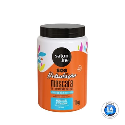 Máscara S.O.S Hidratação Óleo de Rícino Salon Line 1kg