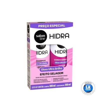Kit Shampoo + Condicionador Hidra Nutrição e Brilho Salon Line 300ml