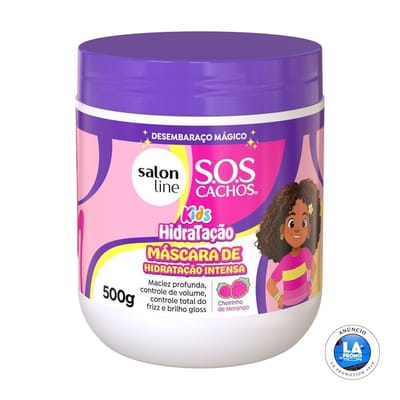 Máscara de hidratação Intensa SOS Cachos Kids 500g