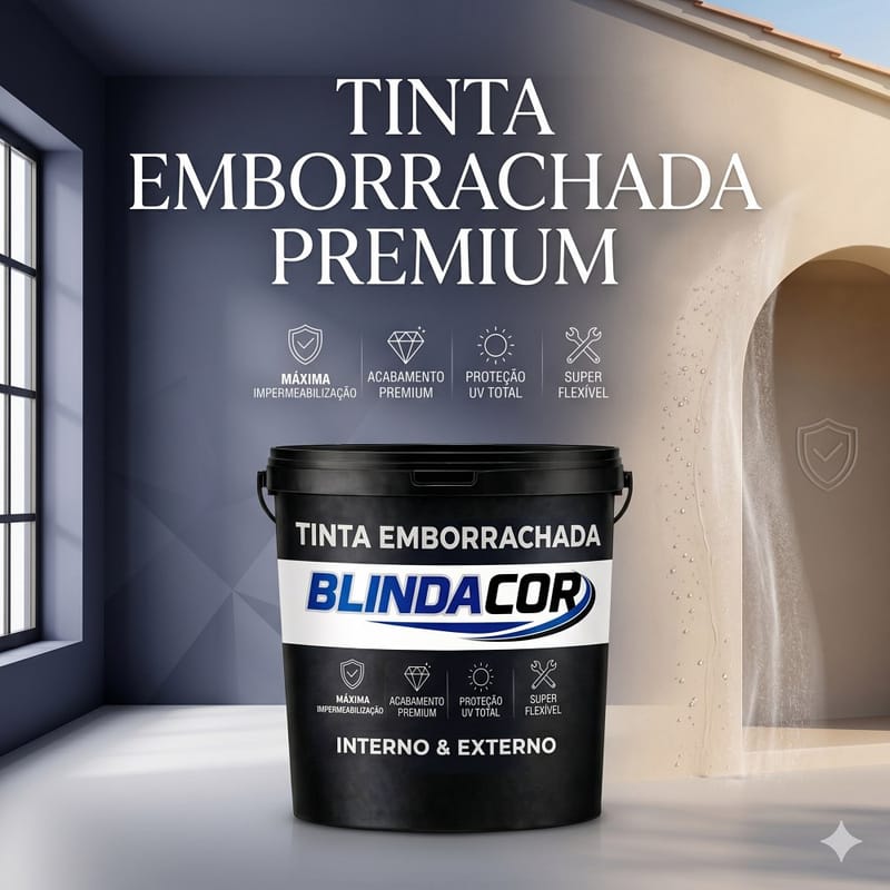 Borracha Líquida 18kg Tinta Emborrachada Blinda Parede Telha Laje Impermeabilizante Liquido