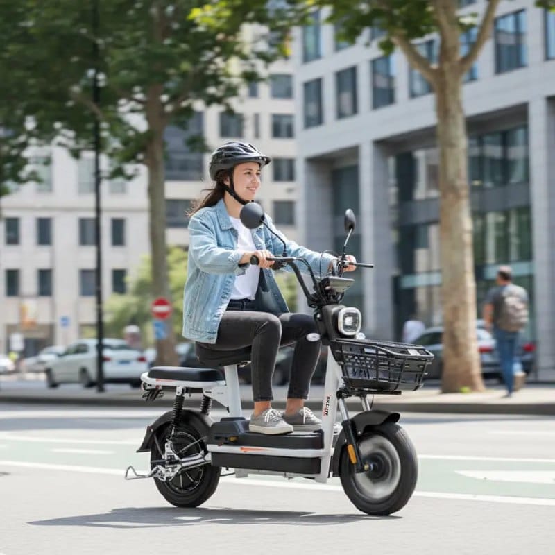 Scooter Elétrica 500W 48V 12Ah Bateria Removível Autopropelida Smart Bikelete