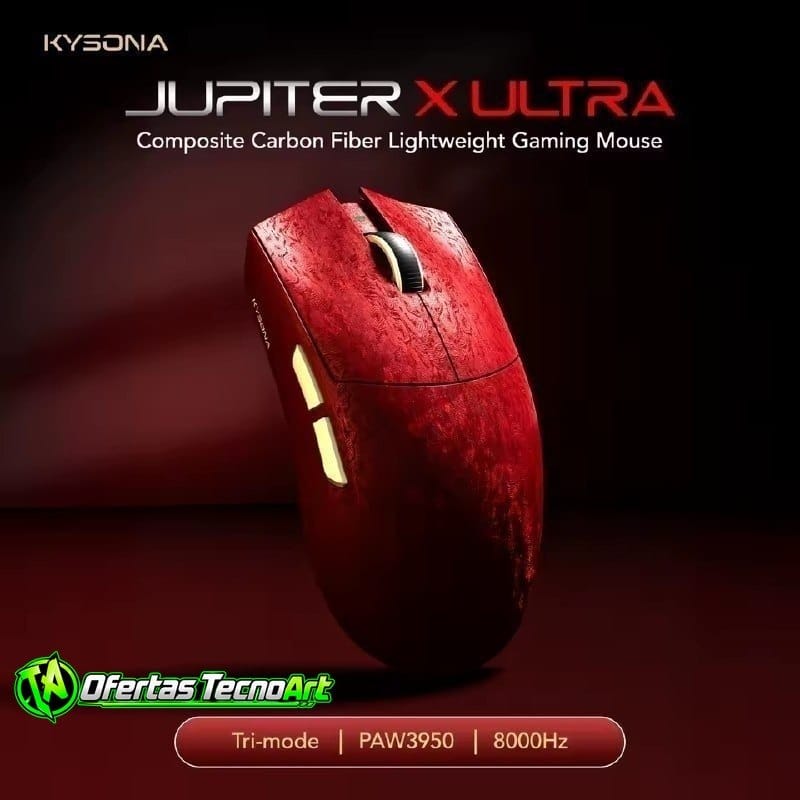 Mouse Gamer Sem Fio KYSONA Jupiter X Ultra PAW3950