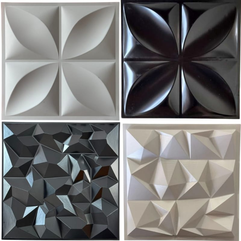 Kit Placas PVC 3D Revestimento de Parede Decorativa
