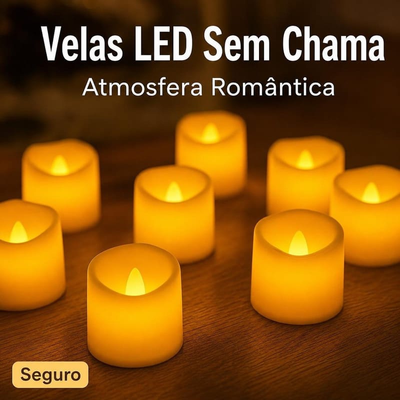 Velas LED para Decoração (10 a 20 Pcs)