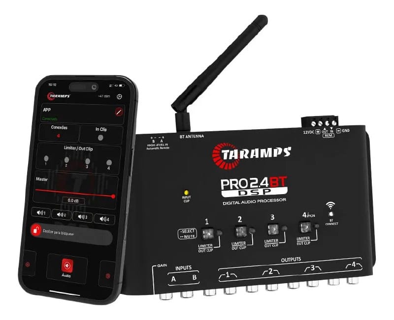Crossover Taramps Pro 2.4 BT Automotivo com Bluetooth