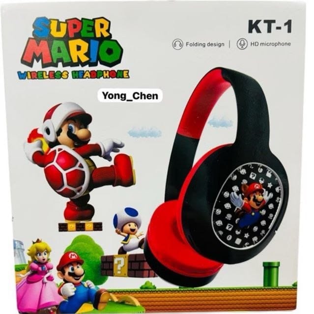 Fone de Ouvido Super Mario Bluetooth KT-1