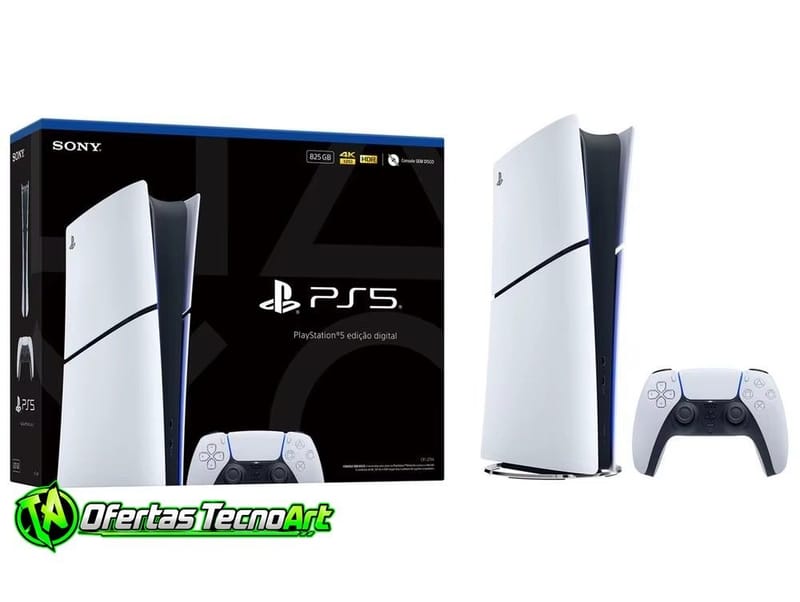 Console PlayStation 5 Edição Digital 825GB 1 Controle Branco Sony