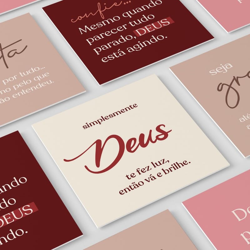 Mini Cartões com Versículos Bíblicos