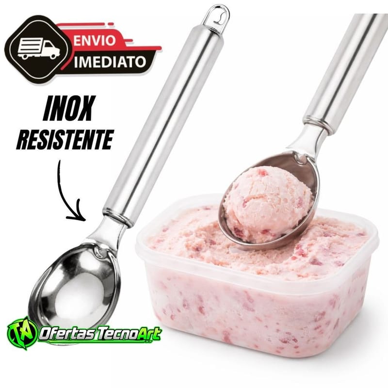 Colher Pegador de Sorvete em Aço Inox Reforçado