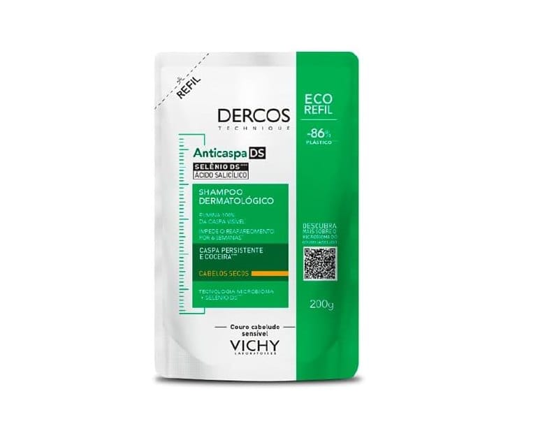 Shampoo Anticaspa Vichy Dercos DS Refil 200g