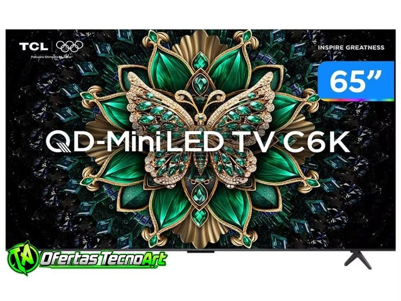 Smart TV 65 TCL 4K UHD MiniLED 120Hz Google TV