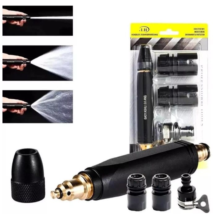 Bico Alta Pressão Para Mangueira + Conector