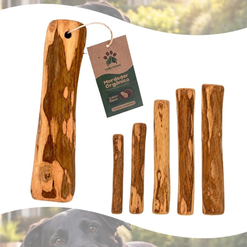 Mordedor Natural Para Cachorro Sabor Coco