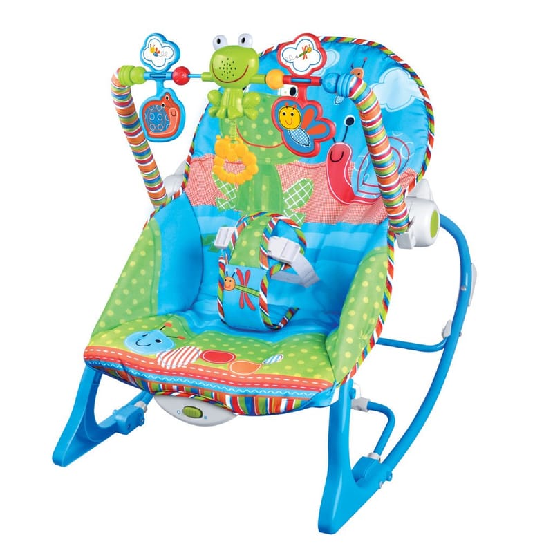 Cadeira de Descanso Musical FunTime até 18kg Azul