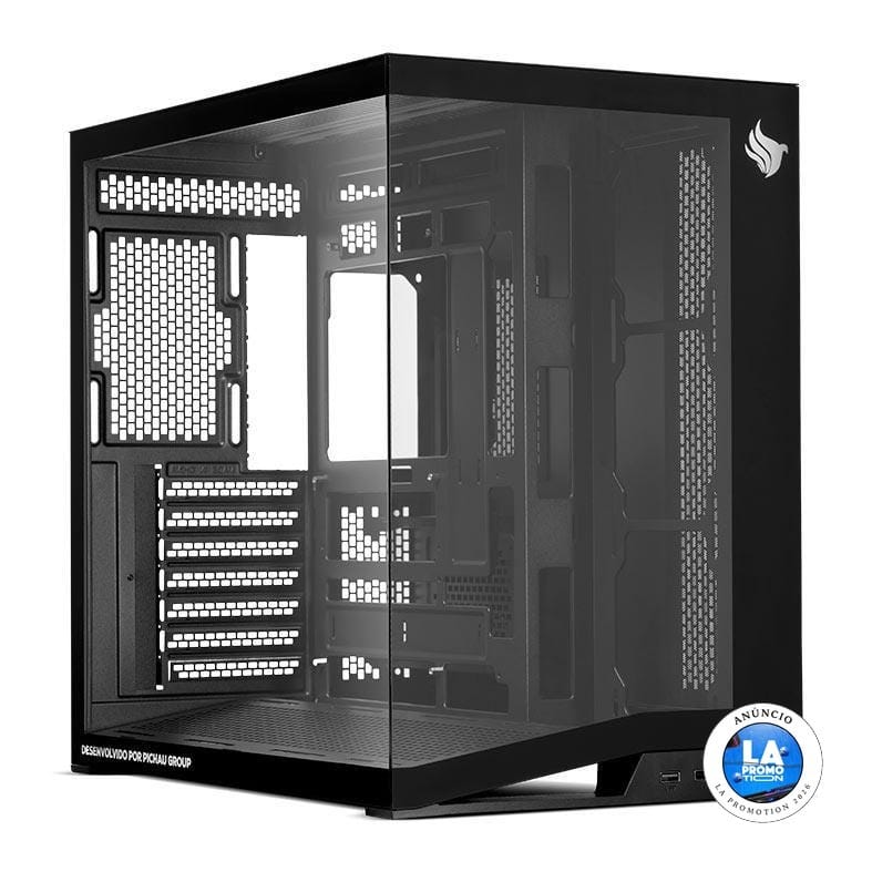 Gabinete Gamer Pichau Osiris Pro, Mid-Tower, Vidro, Preto