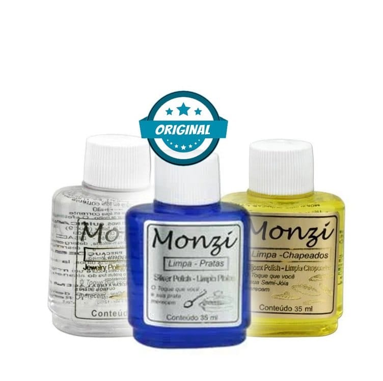 Limpa Pratas e Joias Monzi 35ml