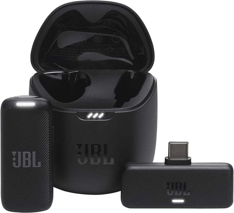 Microfone Lapela USB-C JBL Quantum Stream Wireless Preto