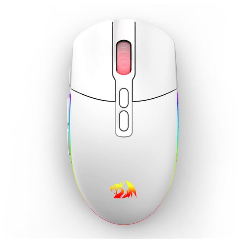 Mouse sem fio Redragon Invader Pro Branco