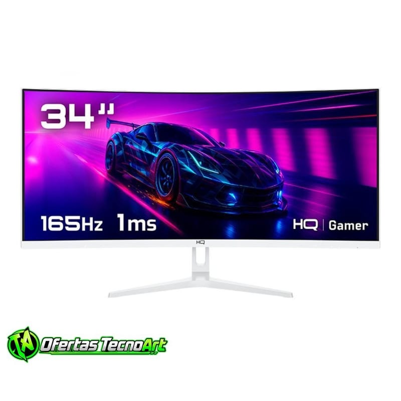 Monitor Gamer 34" Curvo 165Hz UltraWide QHD HQ Premium