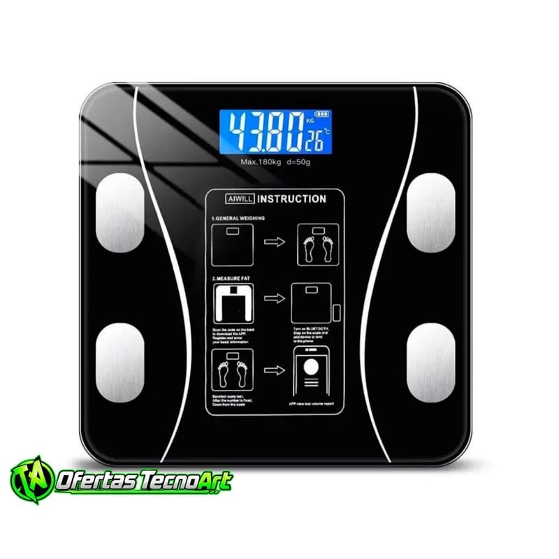 Balança Bioimpedancia Digital Bluetooth Evitra até 180kg