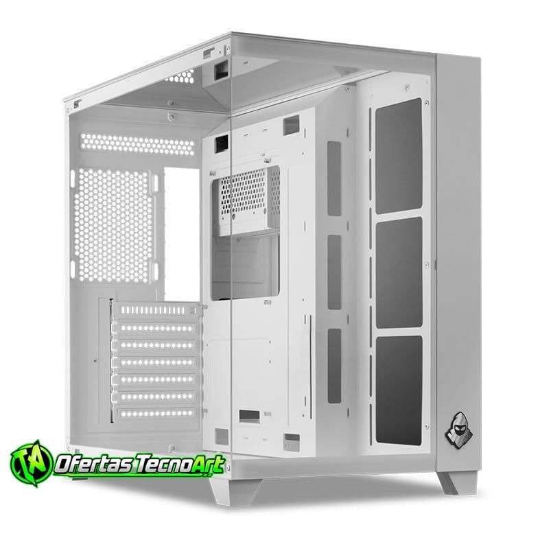 Gabinete Gamer Mancer CV550 Mid-Tower Vidro Branco