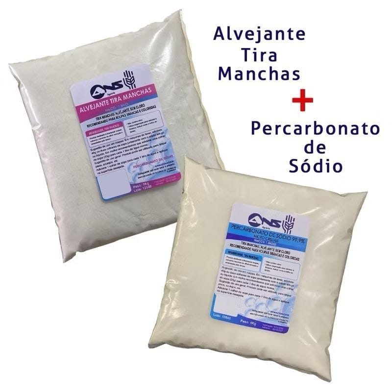 Maciez Tira manchas alvejantex 1kg + Percarbonatox de sódio 1kg