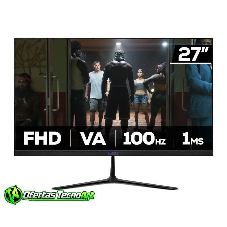Monitor Gamer Mancer Horizon Z2 27" VA FHD 100Hz 1ms HDMI/VGA