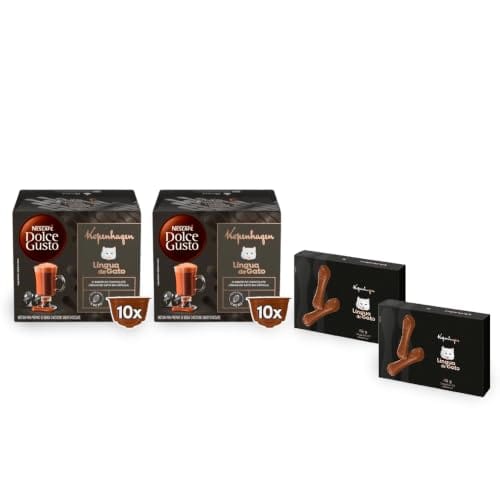 Kit Kopenhagen Dolce Gusto, 2 NDG Língua de Gato e 2 Barras, 85g